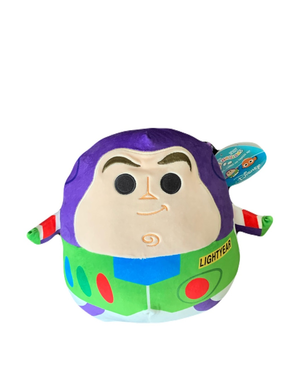 NWT Squishmallows Buzz Lightyear Plush - Purple, Green & Cream Approx 10.5”